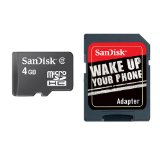 Computer, Elektronik: SanDisk GSM micro SD HC 4GB