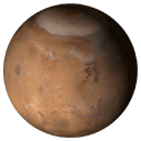 Der Planet Mars.  NASA/JPL